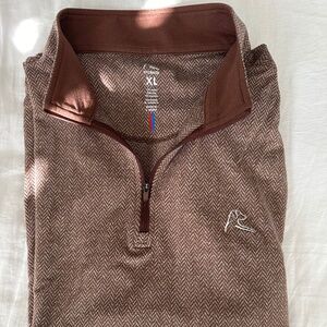 Rhoback Herringbone Jacquard Performance Q-Zip XL